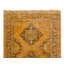 5x12.8 Ft Contemporary Handmade Konya Sille Runner Rug ReDyed in Orange Colours