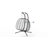 Switte Modern 2-Person Weather-Resistant Egg Swing Chair with Stand, 650 lb Capacity  -170664580