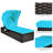 Cieran Outdoor Wicker Chaise Lounge , Cushion Included