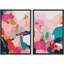 «Grunge Tan White», 2 pièces sur toile-99015979-99015980