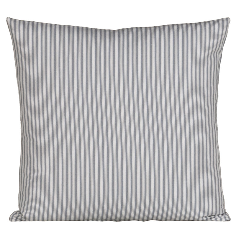 Coussin décoratif Magnolia Home Fashions, Polyester, Rayures bleu clair, H 20 po x l 20 po