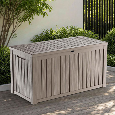 Boîte de rangement en résine 180 gallons - Rangement extérieur verrouillable et imperméable