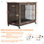 Mobilier pour cage de chien avec coussin et portes doubles-1922695727-1922695726