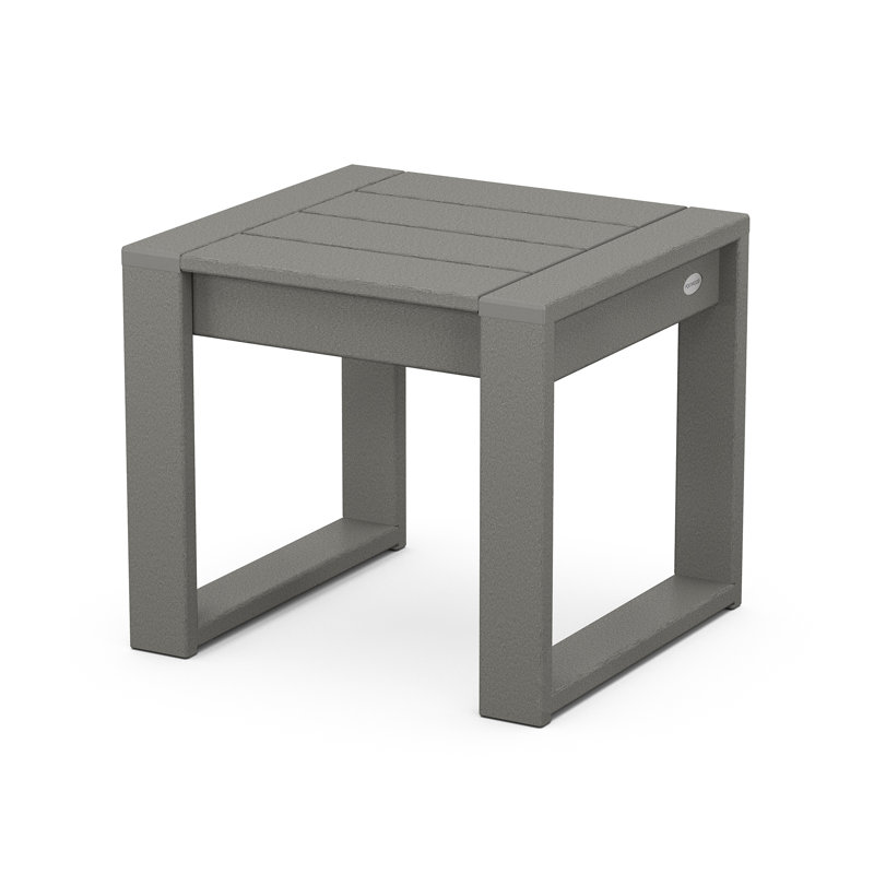 Table de bout EDGE, H 17,5 po x l 20 po x L 20 po, gris