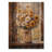 Barn Daisies Bouquet In Vase II - Daisies Wood Wall Art - On Natural Pine Wood-432817935