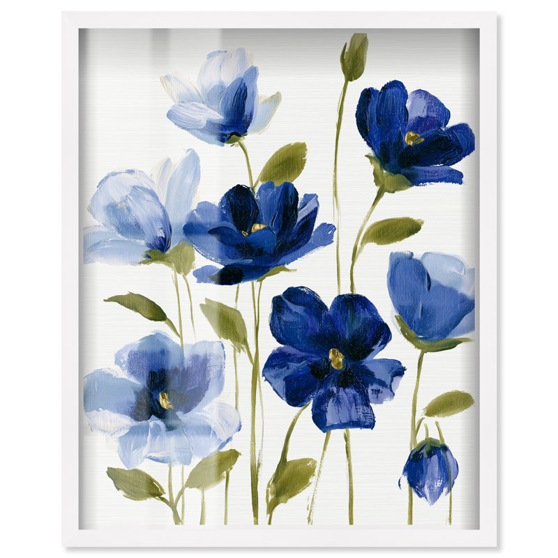 Art de chambre à coucher acrylique jardin I, H 36 po x l 30 po, Cadre en chêne naturel