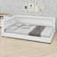 Modern Upholstered Platform Bed Featuring USB Ports and LED Belt-228823722-228823723