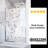 Distinctive 60 in. W x 65.5 in. H Sliding Bypass Semi-Frameless Shower Door in Brushed Nickel with 1/4 in. Clear Glass-50217656