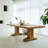 Vintage Distressed Rectangular Solid Wood Dining Table-753409577