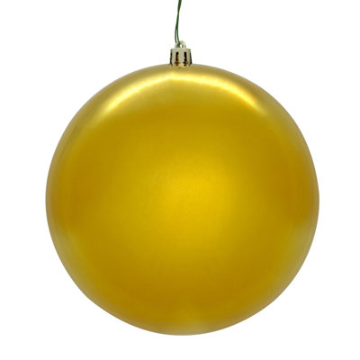 Gold Shiny Seamless Ball UV Drilled. Includes 4 ornaments per box.