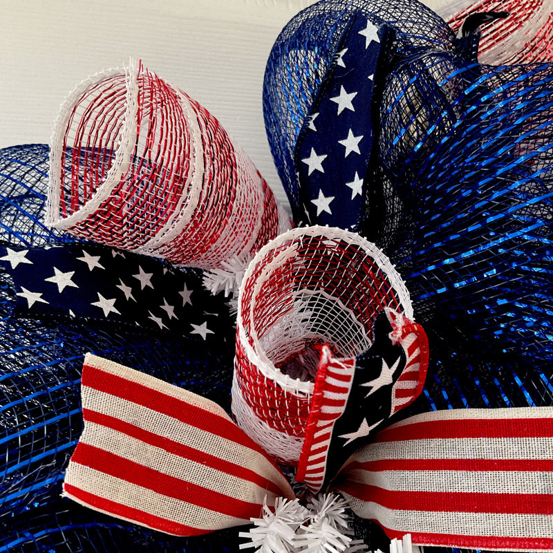 Patriotic Wreath America The Beautiful Stars and Stripes