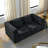 3-Seater + 2-Seater Combination Sofa.BLACK Teddy