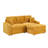 Versatile Foldable Sofa with Cup Holders and Storage Function for Home