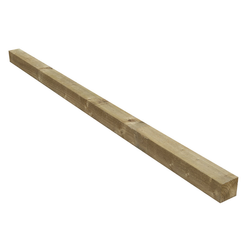 Rowlinson Fence Post 3" (75x75mm), Light Brown, 7.5cm W x 180cm H x 7.5cm D
