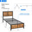Ensemble de chambre à coucher en bois Cadre de lit en bois, commode 5 tiroirs, ensemble de table de chevet-362629276