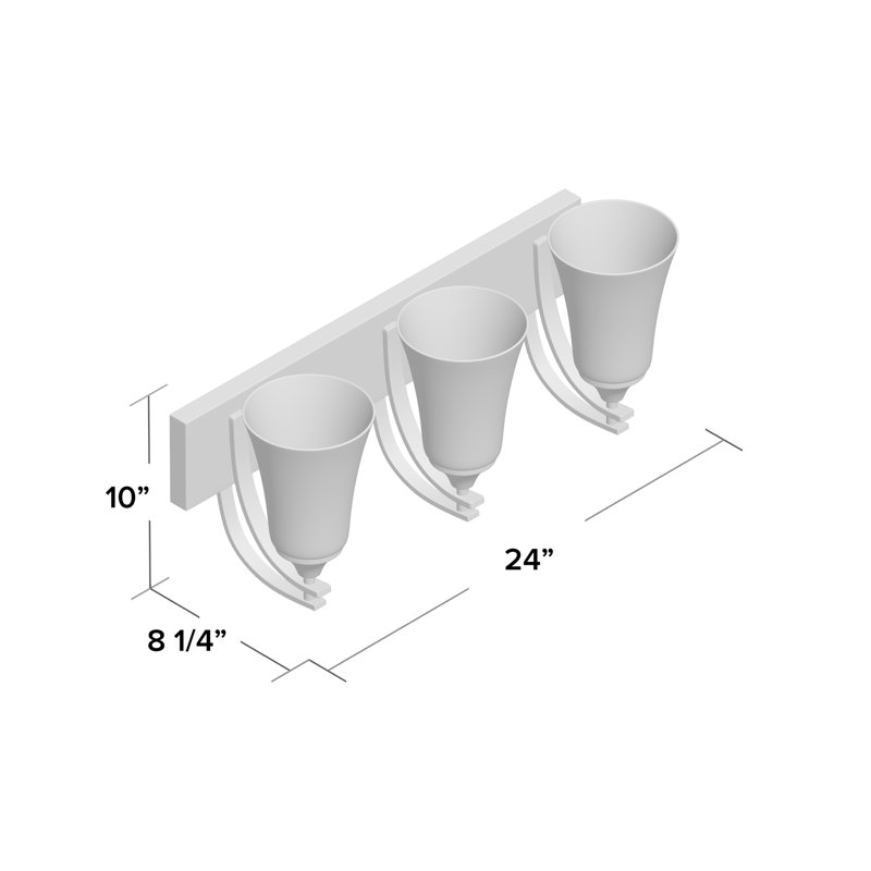 Wilma 3 - Light Dimmable Vanity Light, Satin Nickel