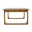 Tables de patio durables, conception moderne en bois d'acacia de 39,96 pouces pour terrasse