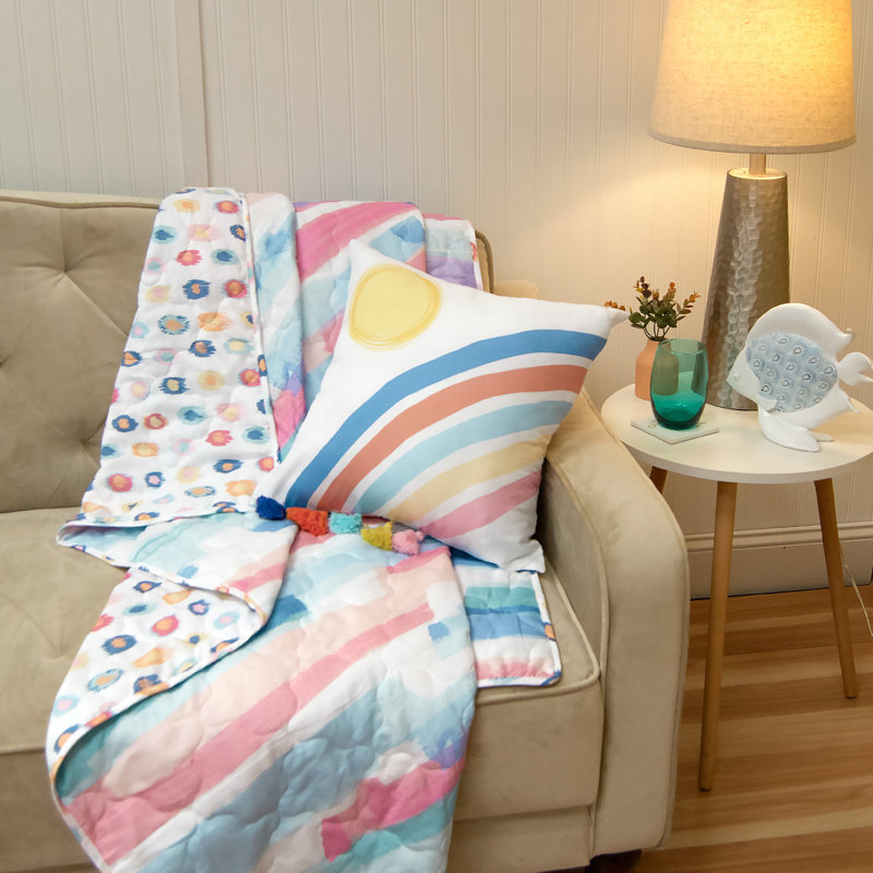 Coussin décoratif Your Your Lifestyle par Donna Sharp Smoothie Rainbow