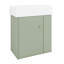 Meuble-lavabo flottant 21,6 po avec lavabo, rangement ouvert à droite-583832899