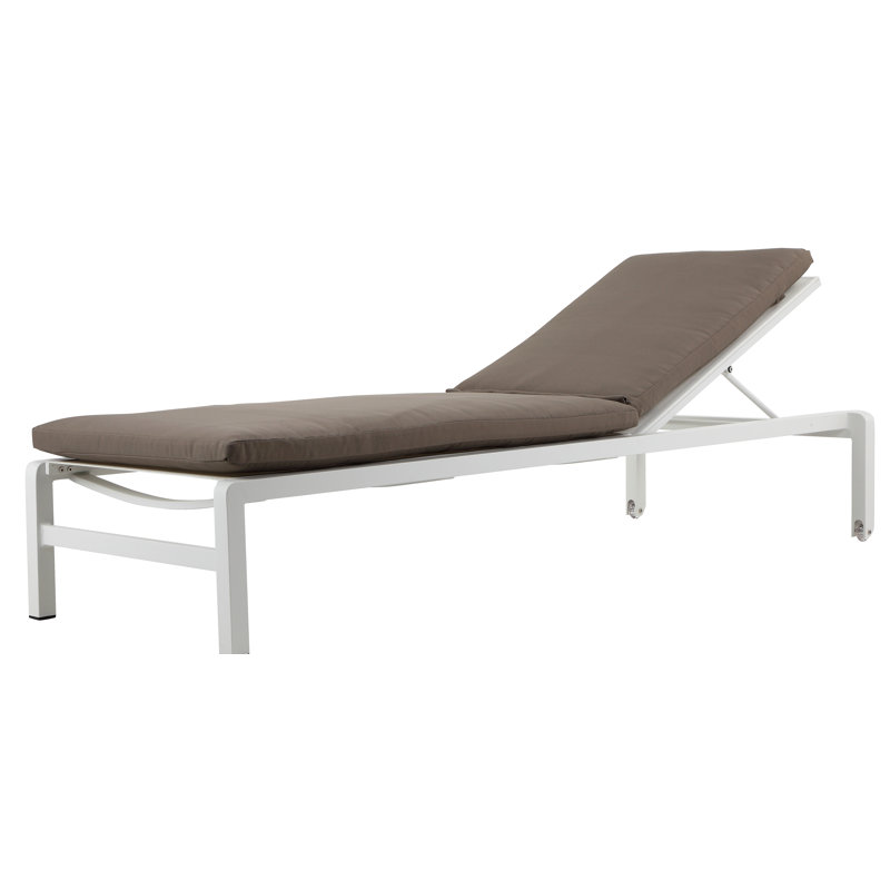 Coussin de chaise longue d'extérieur 3 po Pangea Home Sally, Brun