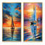"Voilier Harmony en mer" 2 pièces-945870829-945870828