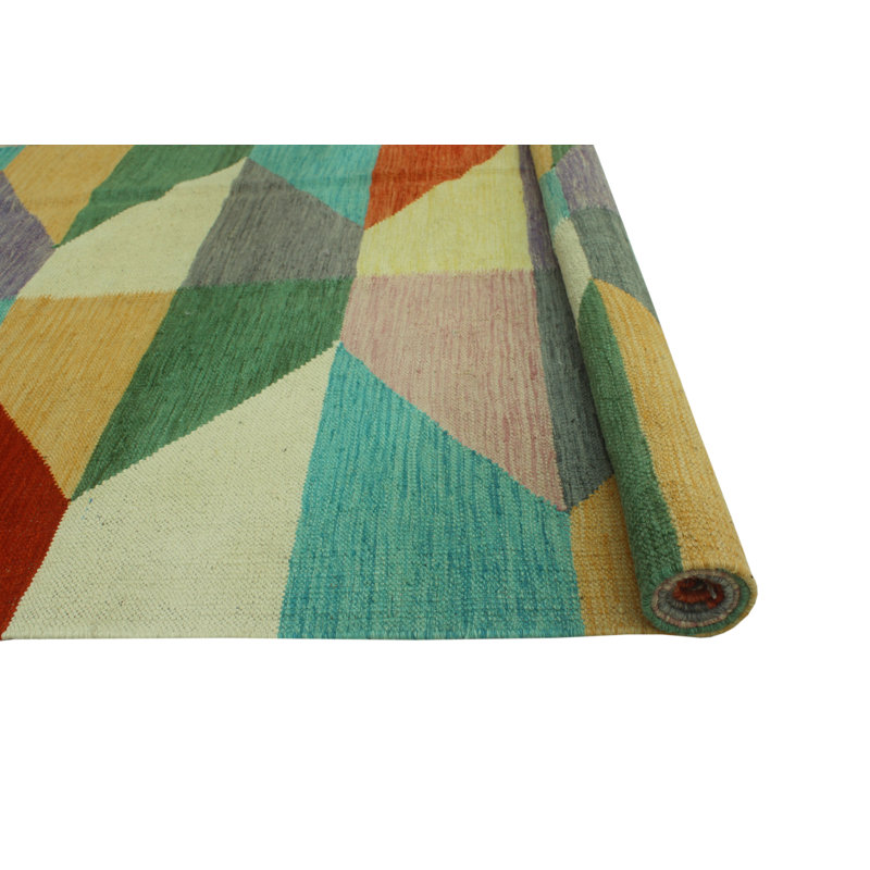 Brhea Wool Striped Indoor Rug