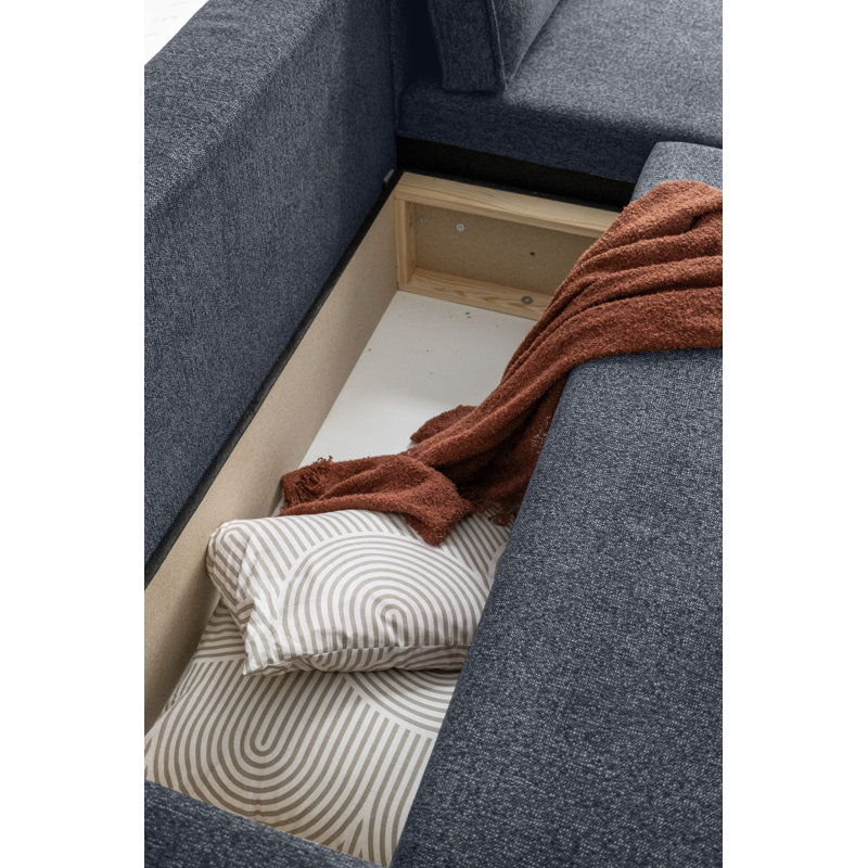 Brave Dave 8 Seater Corner Sofa , Navy Blue