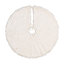 Holiday Glam Solid Color Faux Fur Tree Skirt