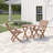 Valencia 3-piece Round Teak Oudoor Bistro Set
