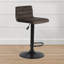 Dravis Swivel Upholstered Adjustable Height Counter Stool with Metal Frame