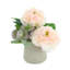 Peonies and Thistle in Fiberstone Pot
