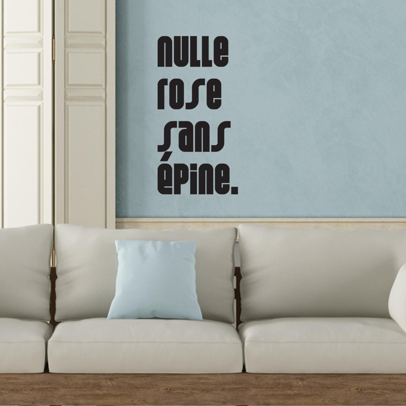 Text & Numbers Wall Decal