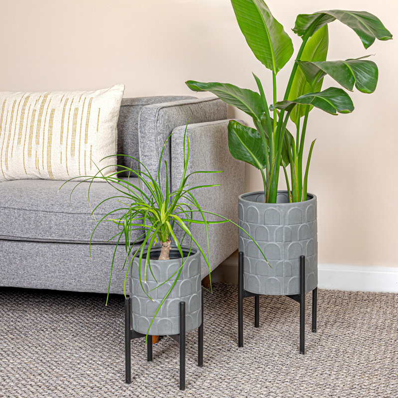 Gershwin Metal Planter on Stand
