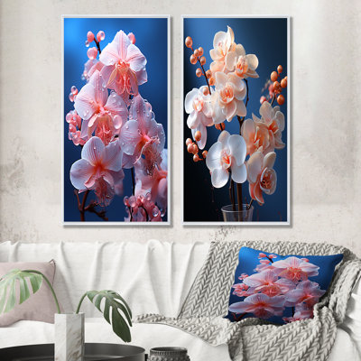 Gorgeous Harmonous Orchids - Orchids Wall Art Prints, ensemble de 2