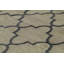 Tapis brun clair et gris de haute qualité noué à la main
