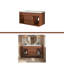Meuble-lavabo simple 35,4 po Mid-Century avec lavabo encastré en céramique intégré
