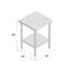 Hany Metal Prep Table