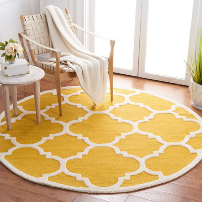 Cannen Hand Tufted Wool Geometric Rug