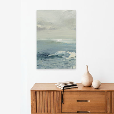 Waves II Crop - Beaches Blue Clouds Coastal Art