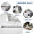 28 Inches Linear Shower Drain With Removable Bar Pattern Grate,Linear Drain With Hair Strainer And Leveling Feet,Stainless Steel,Brushed Nickel-119466774