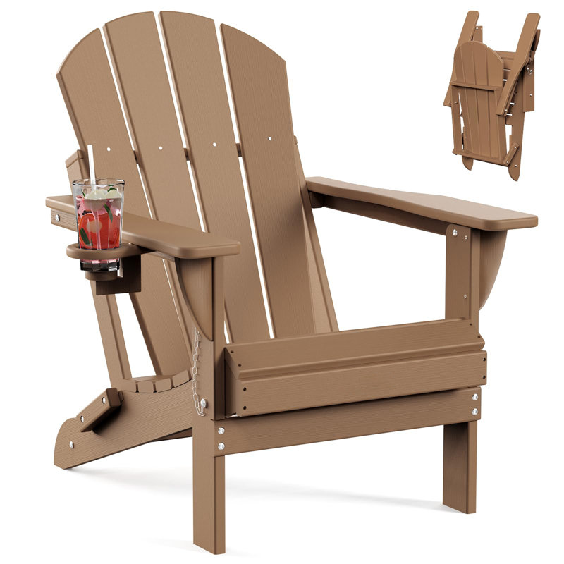 Folding Adirondack Chairs HDPE Weather Resistant