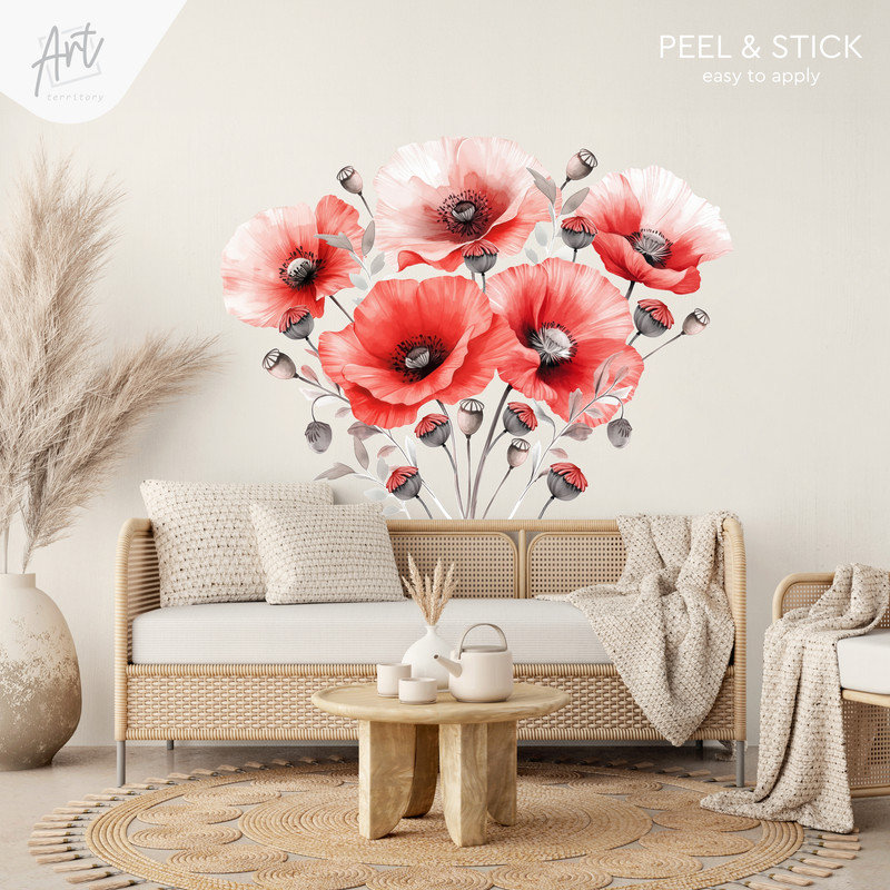 Adhésif décoratif plantes et fleurs