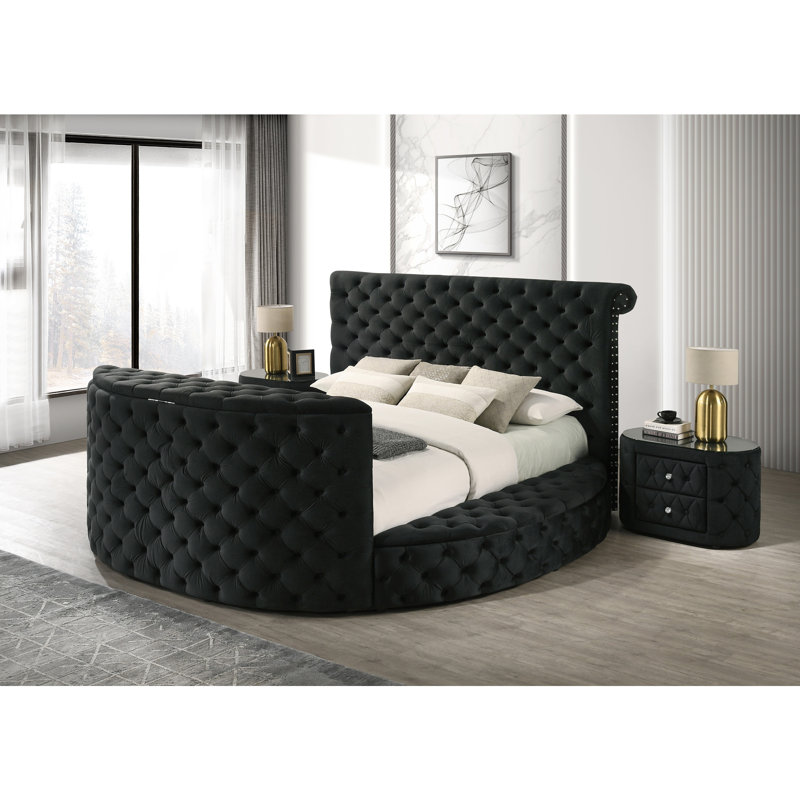 Luxurious 3pc Bed Set, Queen, Black