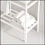 Meuble-lavabo autoportant de 24 po avec lavabo en céramique, pieds en métal ouverts et tablettes de rangement, finition blanche brillante pour les salles de bain modernes-1658727297-1658727303