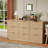 Fluted 8/9 Drawer Double Dresser, Modern Wide Chest of Drawers with Metal Handles & Anti-Tip, Large Capacity Storage Cabinet for Bedroom, Living Room, Entryway-1385141209