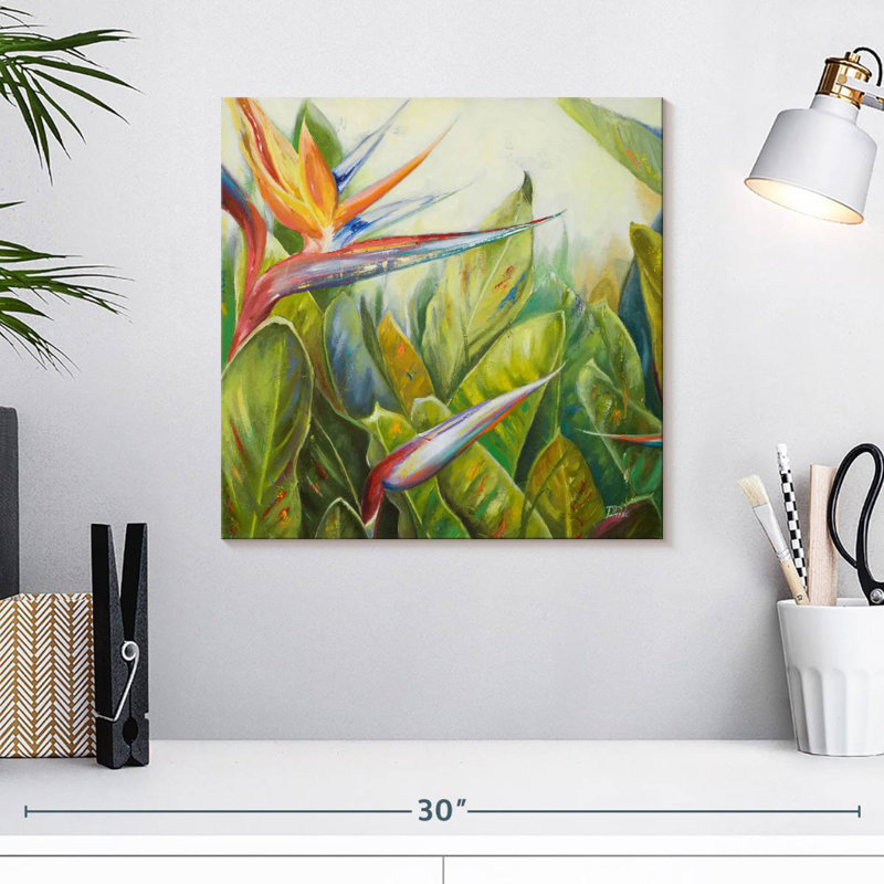 Harnek l'oiseau du paradis II, H 16 po x l 16 po