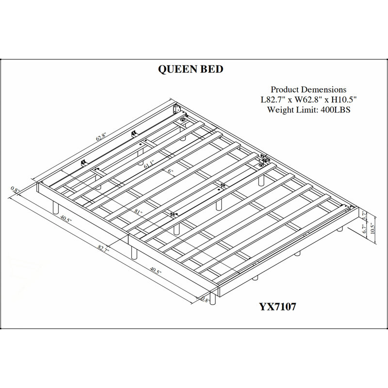 Modern Design Floating Platform Bed Frame With Durable Materials And Stylish Floating Appearance For Enhanced Bedroom Aesthetics