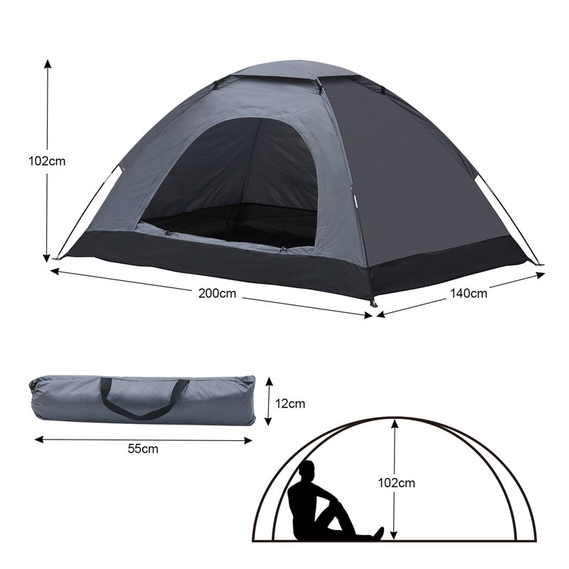 Cantres 2 Person Tent, Grey