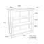 Roesch 90 cm H x 90 cm W Standard Bookcase