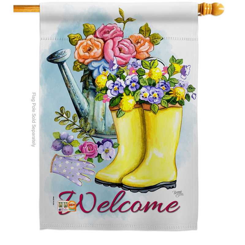 Double Sided 40'' H x 28'' W Polyester House Flag